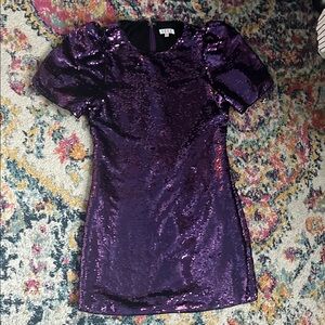 TCEC Purple Sequin Mini Dress